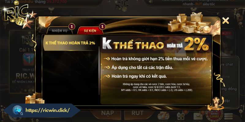 Khuyến Mãi RICWIN - Điều Kiện Và Lưu Ý Khi Tham Gia Tổng hợp các khuyến mãi Hot nhất cổng game RICWIN